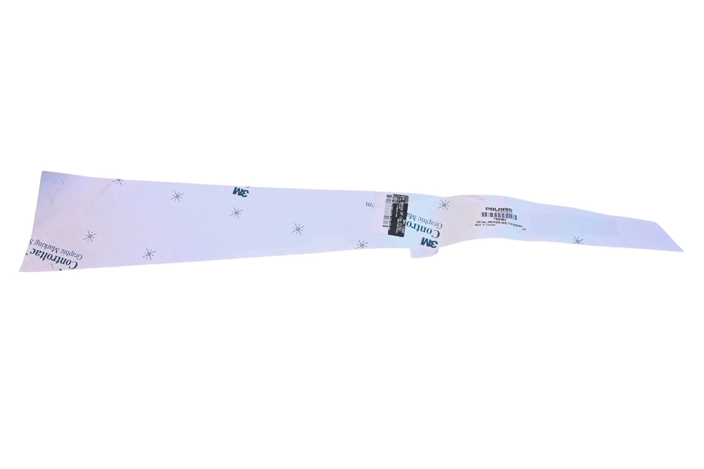 New OEM Polaris 7188163 Right Rear Top Side Fender Decal NOS
