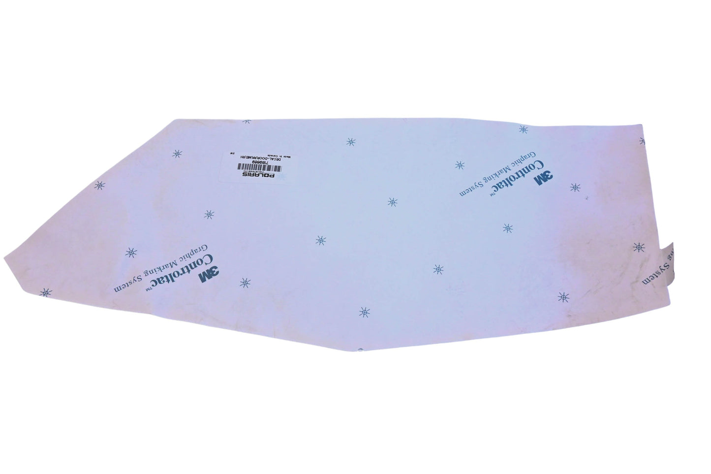 New OEM Polaris 7189669 Rear Mid Right Door Decal NOS