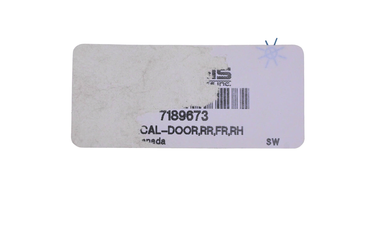 New OEM Polaris 7189673 Right Door Decal NOS