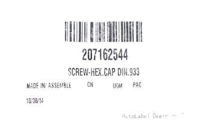 Aftermarket 207162544 Hex Cap Screw NOS