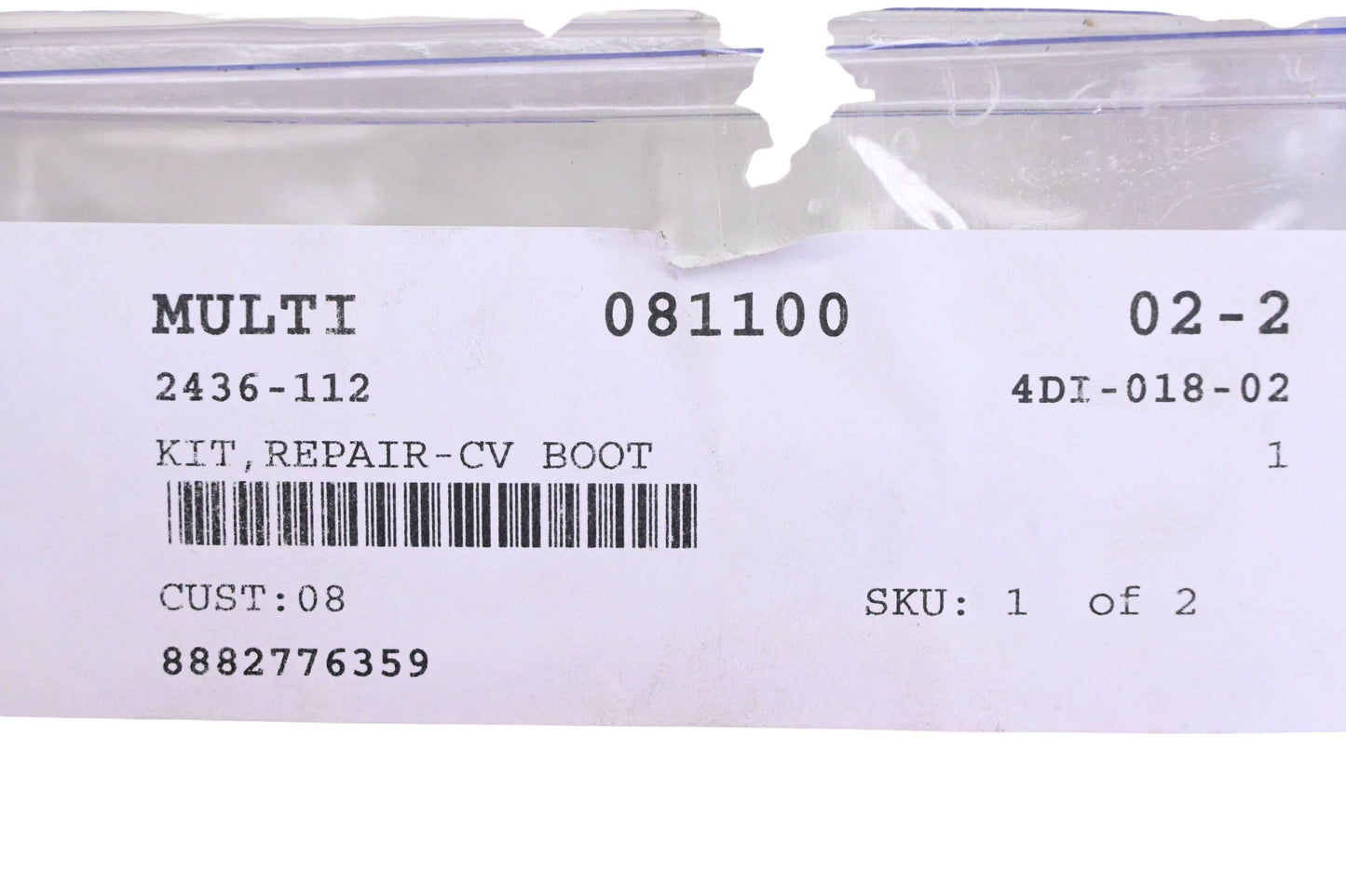 New OEM Arctic Cat 2436-112 CV Joint Boot Kit NOS
