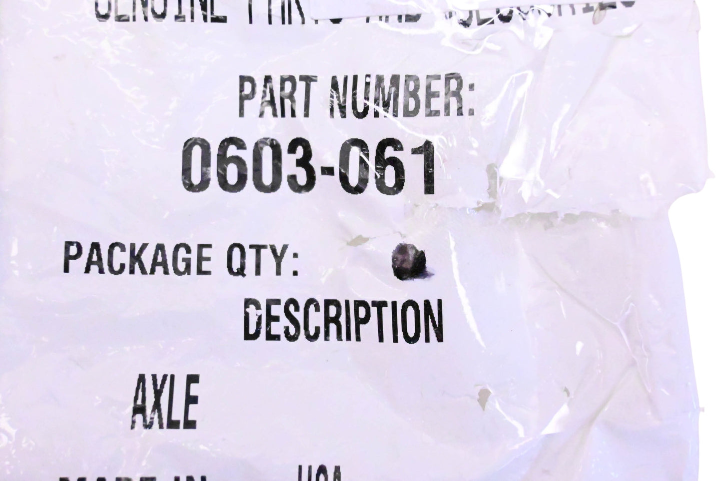 New OEM Arctic Cat 0603-061 Serrated Axle NOS