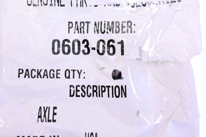 New OEM Arctic Cat 0603-061 Serrated Axle NOS