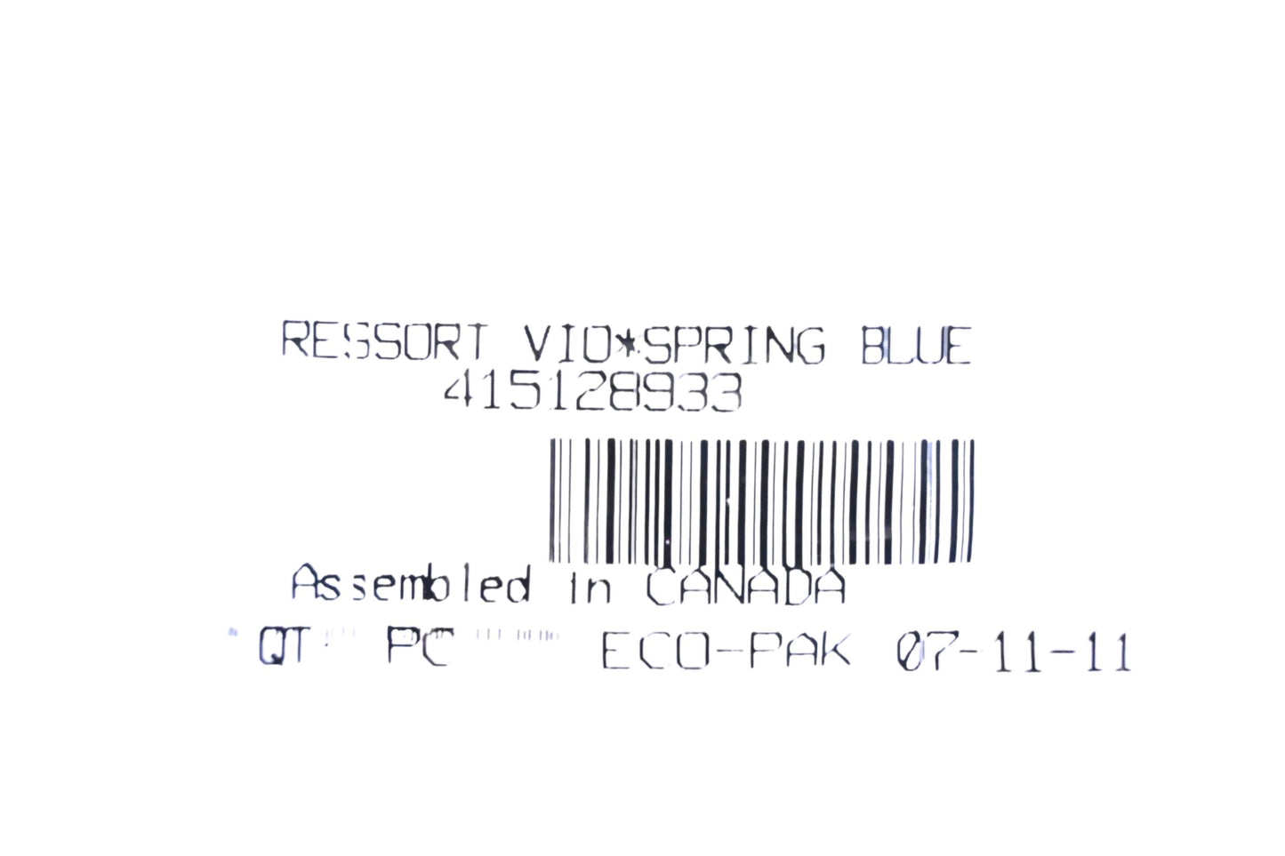 Aftermarket 415128933 Spring NOS