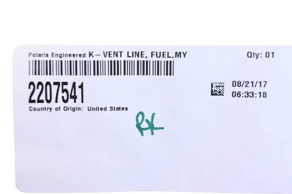 New OEM Polaris 2207541 K-Vent Line NOS