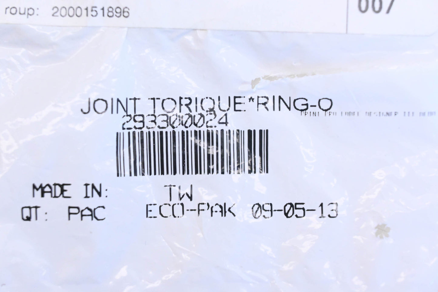 Aftermarket 293300024 O-Ring NOS