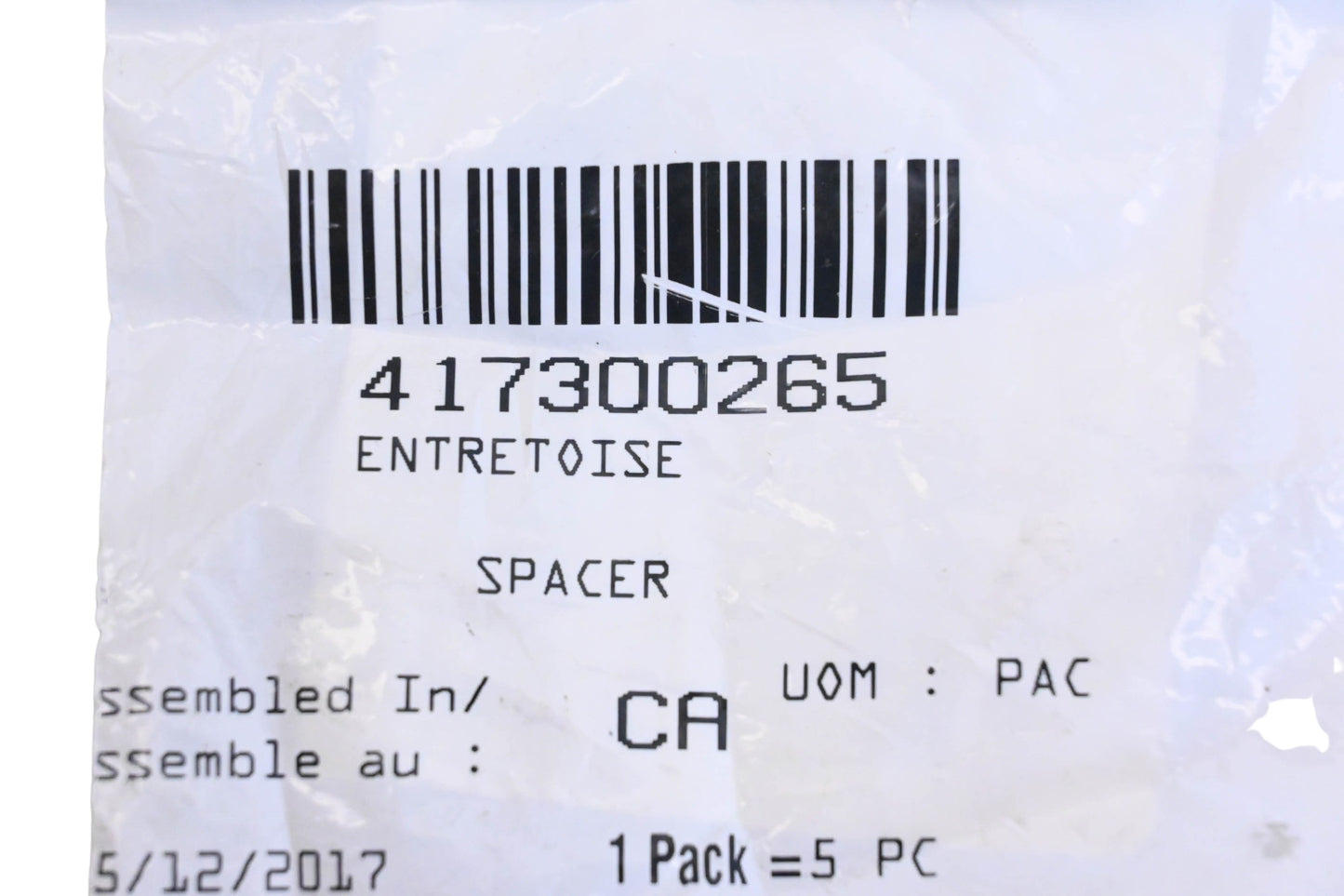 Aftermarket 417300265 Spacers Qty 3 NOS