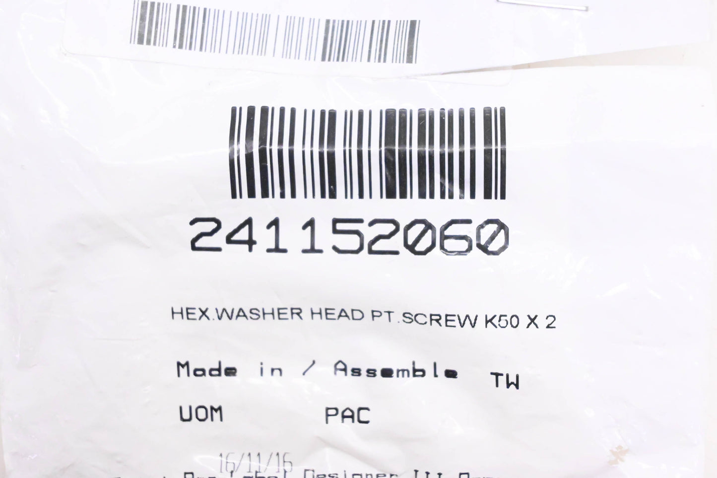 Aftermarket 241152060 Hex Flange Screw NOS