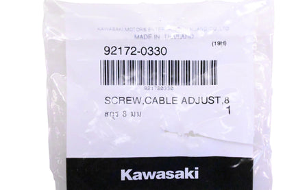 New OEM Kawasaki 92172-0330 Cable Adjusting Screw NOS