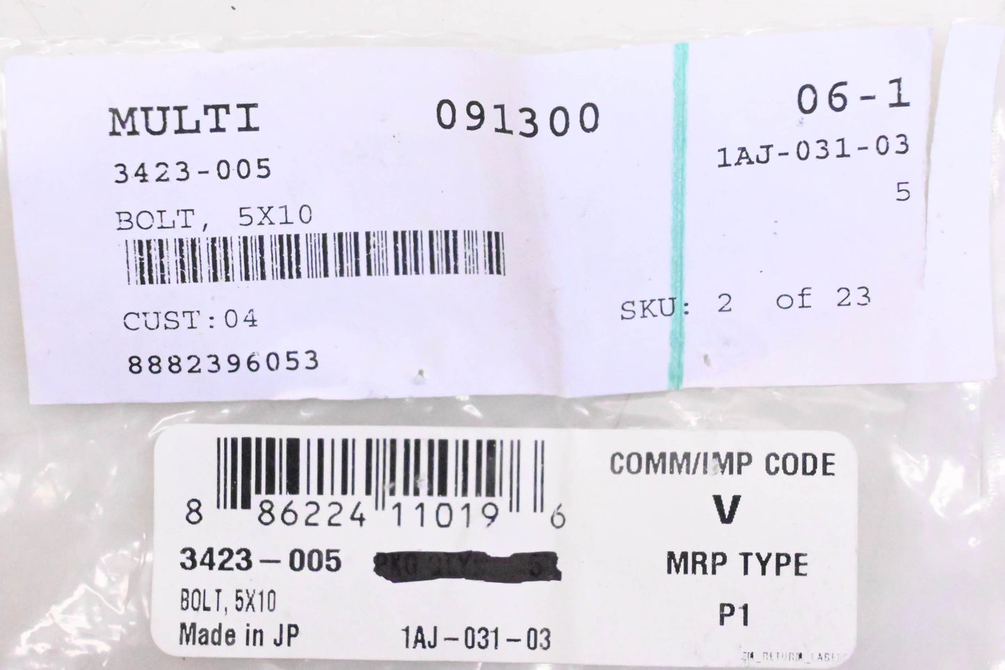 New OEM Arctic Cat 3423-005 Bolt NOS