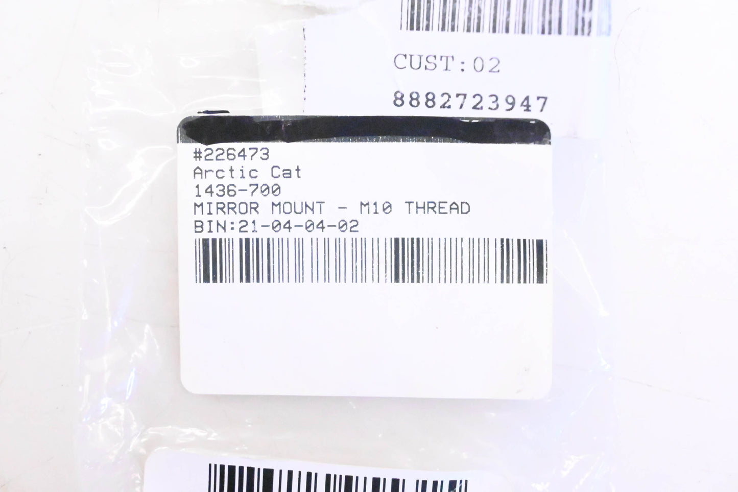 New OEM Arctic Cat 1436-700 Mirror Mount Bracket NOS