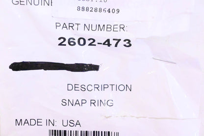 New OEM Arctic Cat 2602-473 Snap Ring NOS