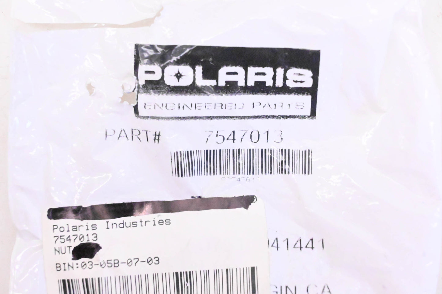 New OEM Polaris 7547013 Nut NOS