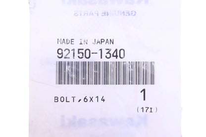 New OEM Kawasaki 92150-1340 Bolt NOS