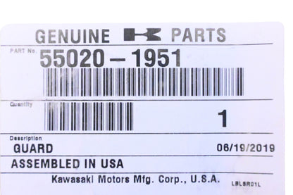 New OEM Kawasaki 55020-1951 Guard NOS