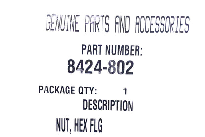 New OEM Arctic Cat 8424-802 Hex Flange Nut NOS