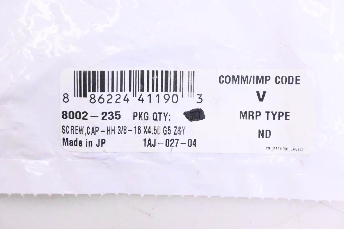 New OEM Arctic Cat 8002-235 Hex Head Cap Screw NOS