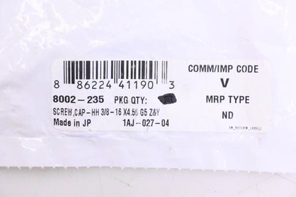New OEM Arctic Cat 8002-235 Hex Head Cap Screw NOS