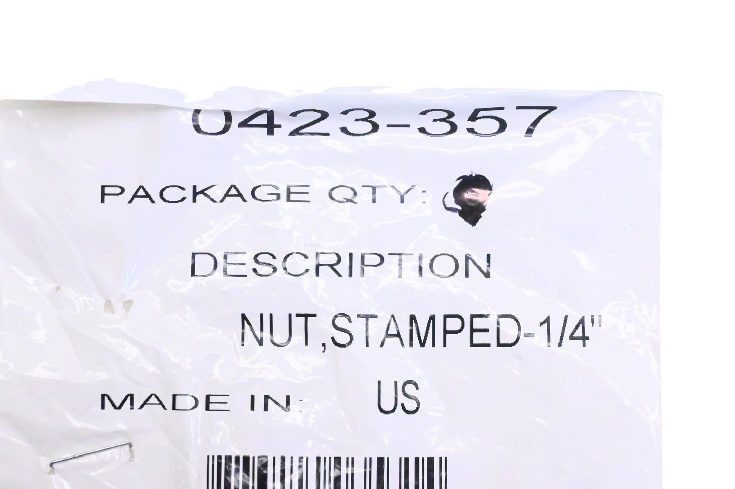 New OEM Arctic Cat 0423-357 Stamped Nuts Qty 2 NOS