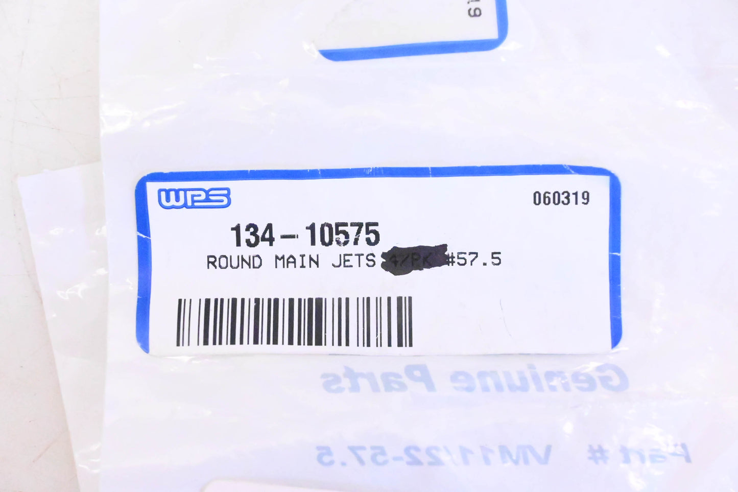 Mikuni 134-10575 Round Main Jet #57.5 NOS