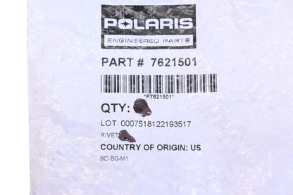 New OEM Polaris 7621501 Rivet NOS
