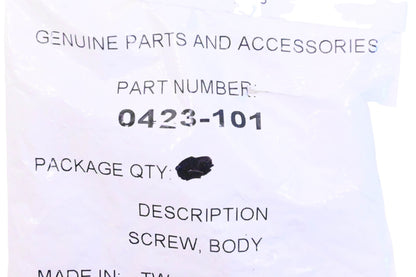 New OEM Arctic Cat 0423-101 Body Screw NOS