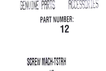 New OEM Arctic Cat 8475-512 Machine Screw NOS