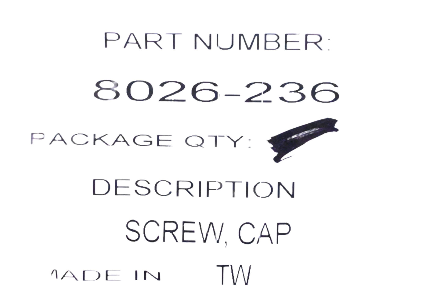 New OEM Arctic Cat 8026-236 Hex Cap Screw NOS