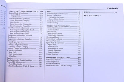 OEM Honda 31MEN710 2015 Owner's Manual & Competition Handbook