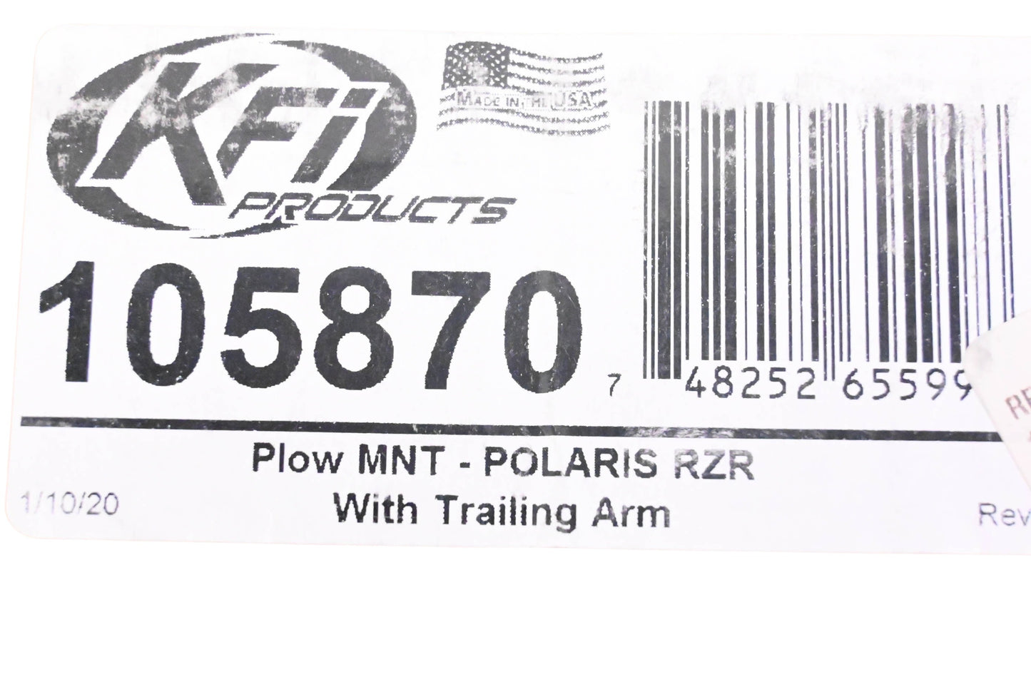 KFI 105870 Plow Mount Kit NOS