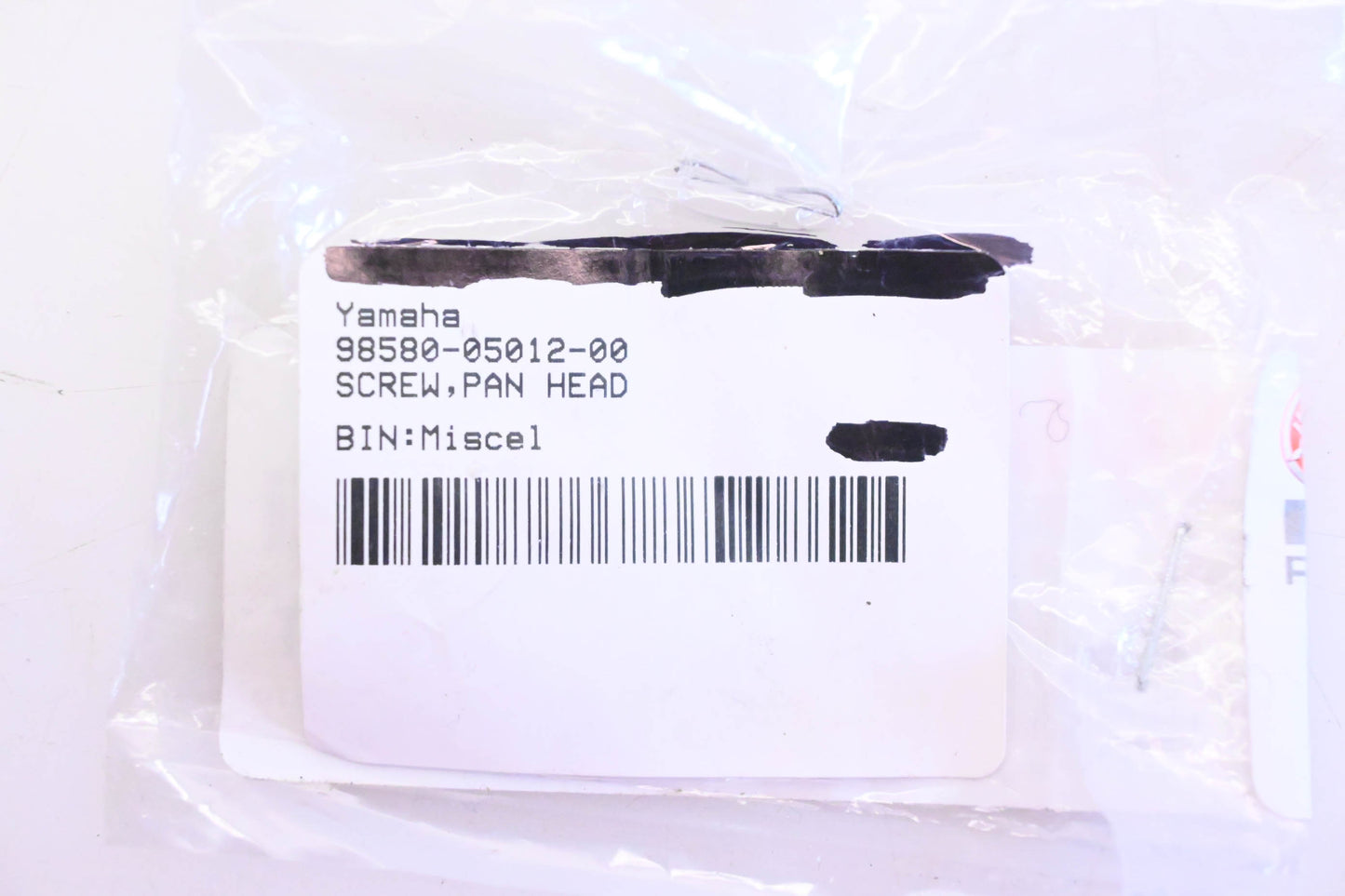 New OEM Yamaha 98580-05012-00 Pan Head Screw NOS