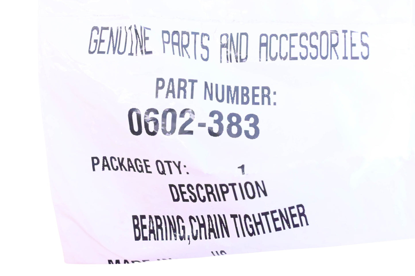 New OEM Arctic Cat 0602-383 Chain Tightener Bearing NOS