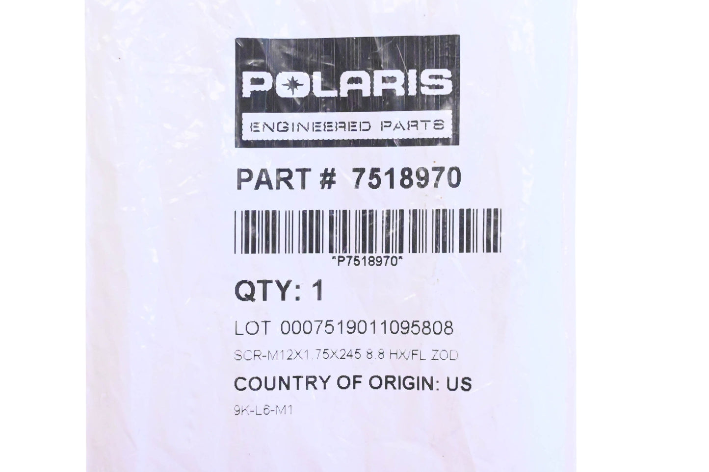 New OEM Polaris 7518970 Hex Flange Screw NOS