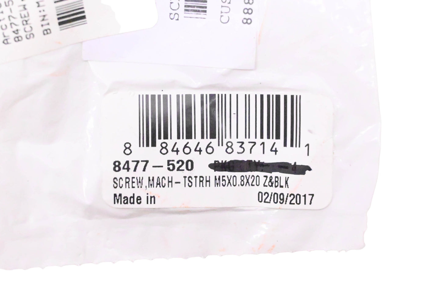 New OEM Arctic Cat 8477-520 Machine Screw NOS