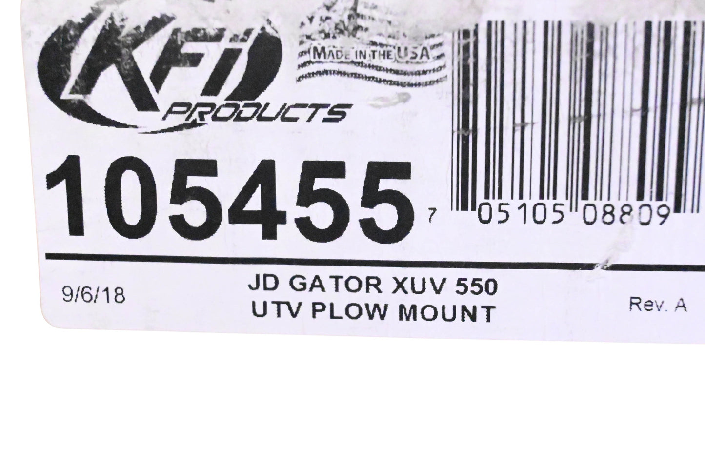 KFI 105455 UTV Plow Mount NOS