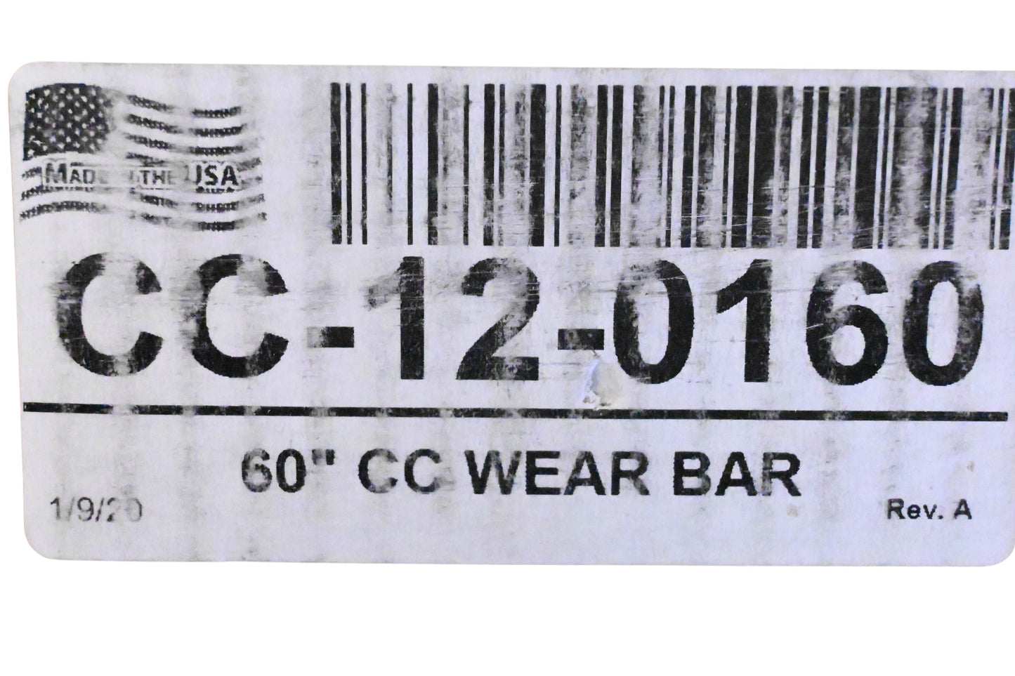 Open Trail 12-0160 60" Wear Bar NOS
