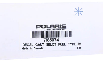 New OEM Polaris 7185974 Warning Label NOS