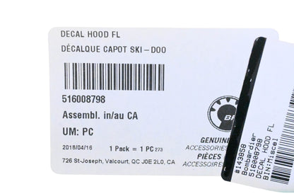 Aftermarket 516008798 Hood Decal NOS