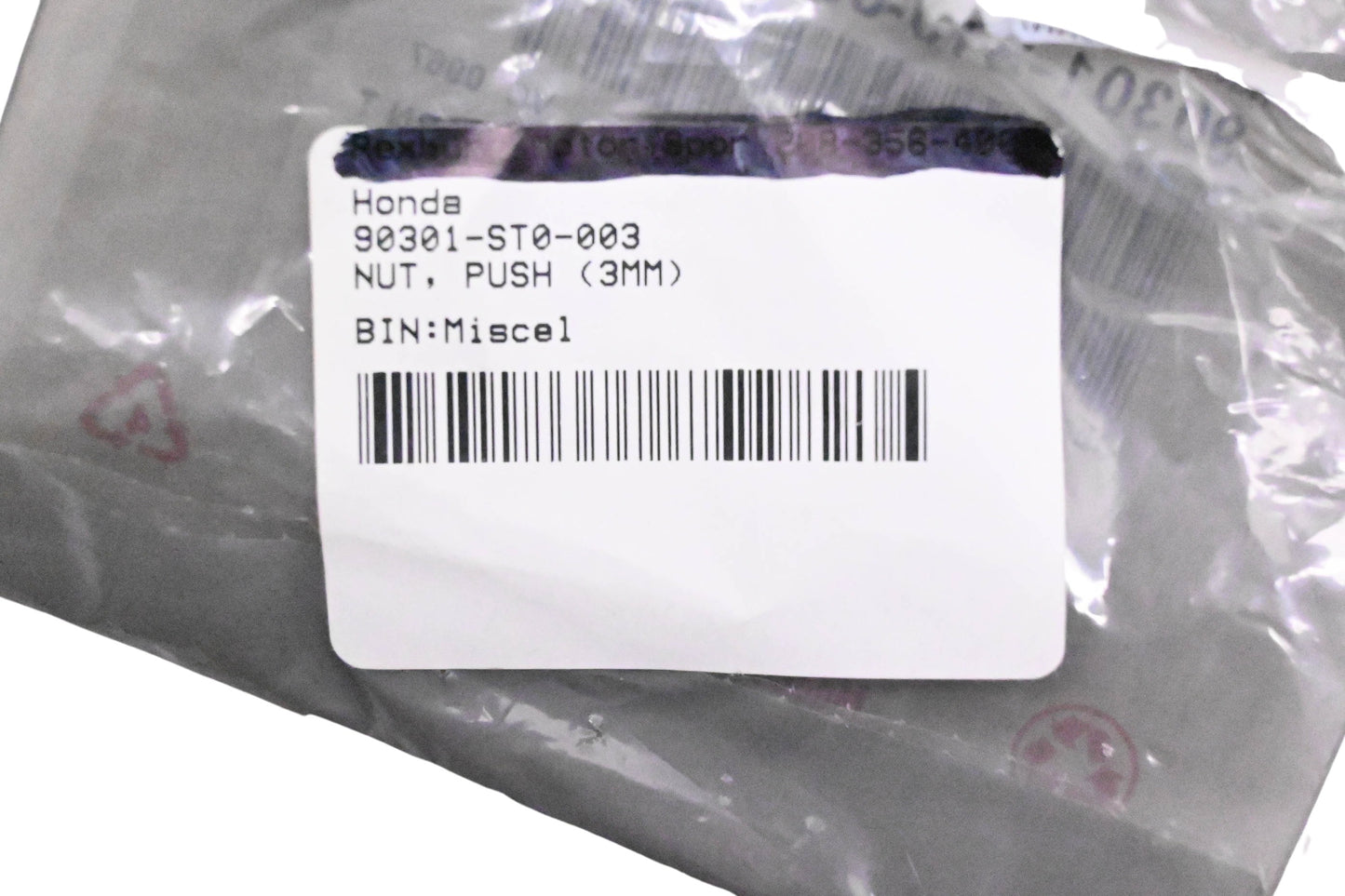 New OEM Honda 90301-ST0-003 3mm Push Nut NOS
