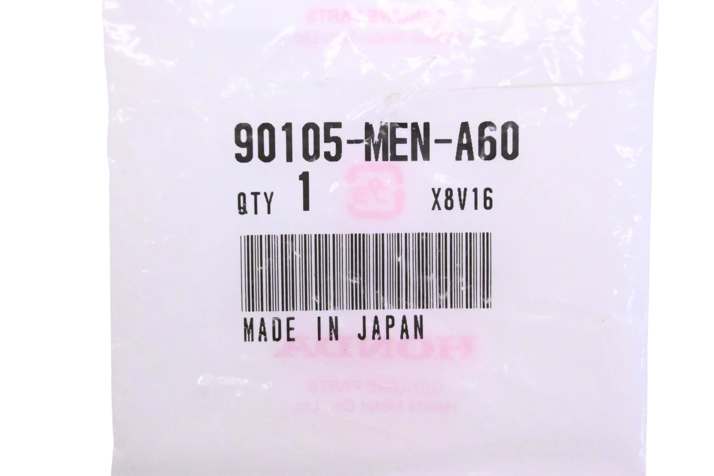 New OEM Honda 90105-MEN-A60 Bolt NOS