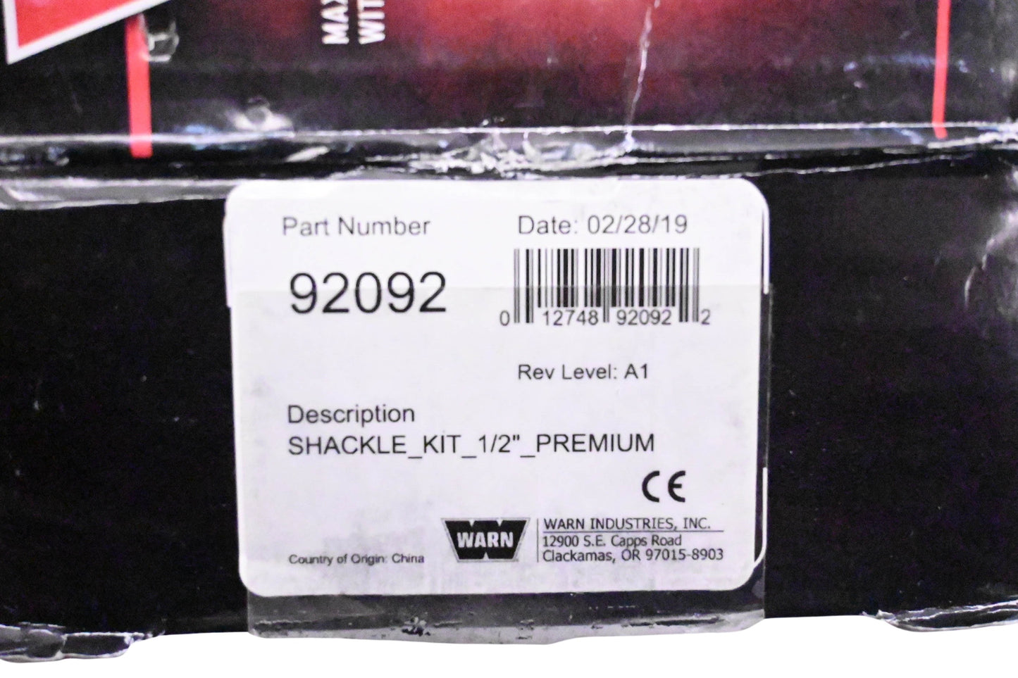 Warn 92092, 61-92092 Shackle NOS
