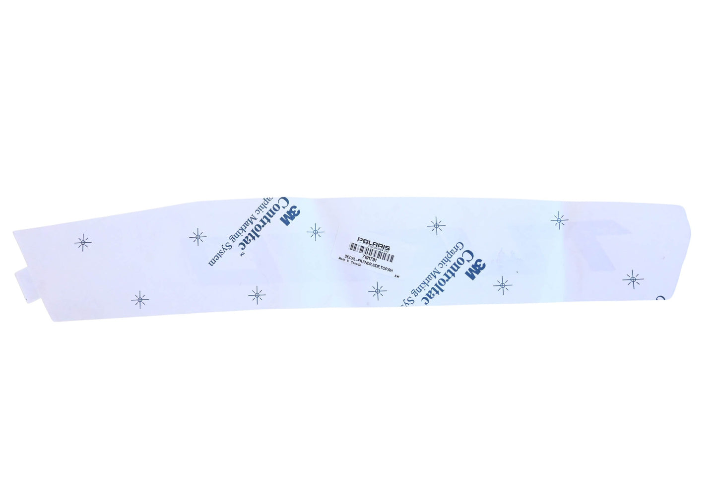 New OEM Polaris 7191791 Right Hand Front Fender Decal NOS