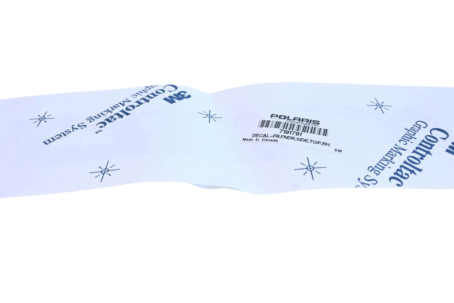 New OEM Polaris 7191791 Right Hand Front Fender Decal NOS