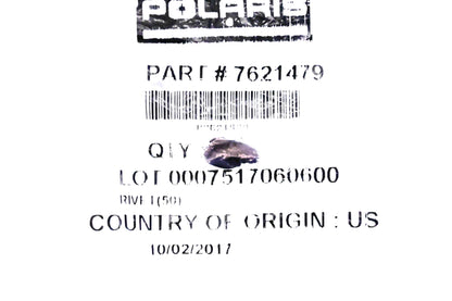 New OEM Polaris 7621479 Rivets Qty 7 NOS
