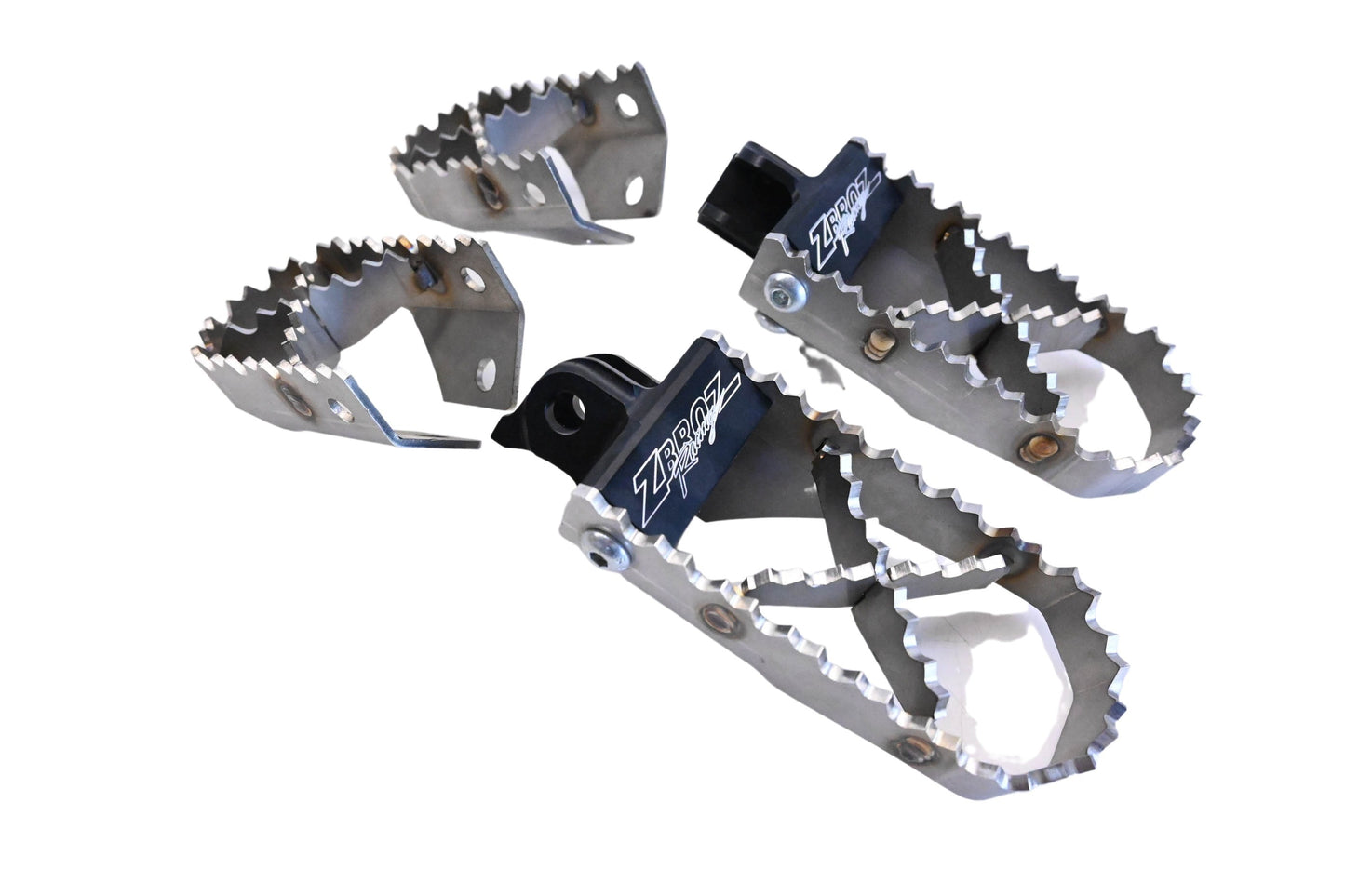 Zbroz Racing 249-71614 Double Threat Snow Bike Foot Peg Kit NOS
