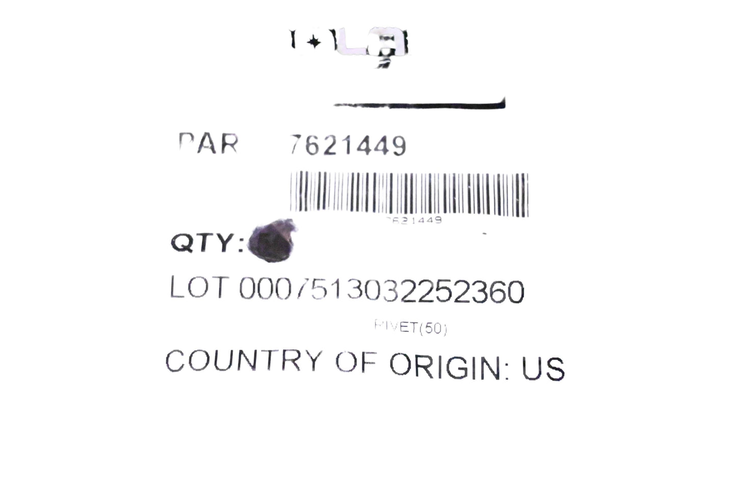 New OEM Polaris 7621449 Rivet NOS