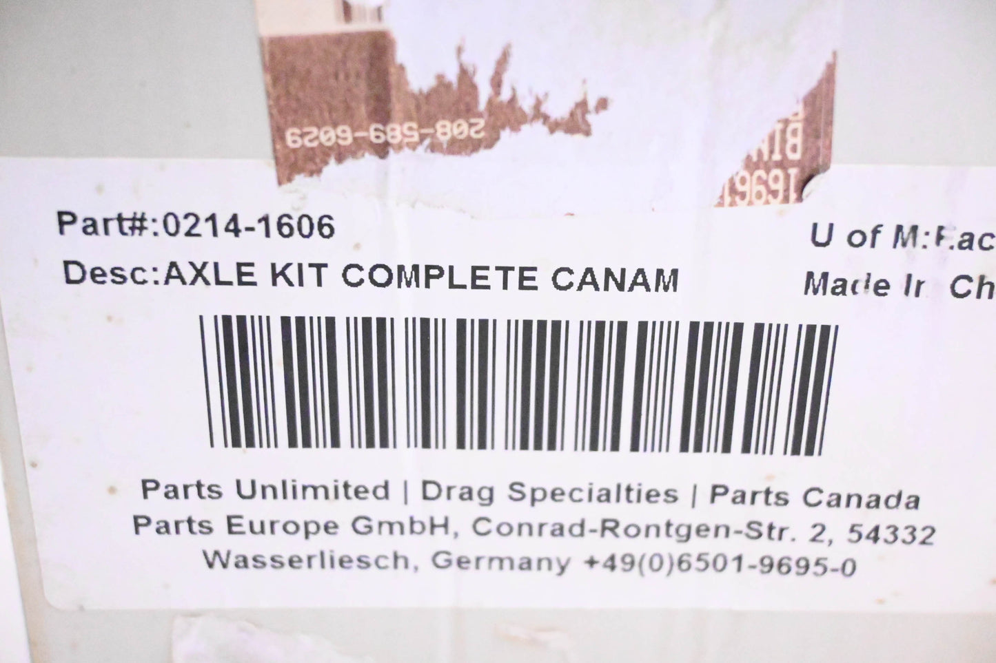 Moose Utility Division 0214-1606 Complete Axle Kit NOS