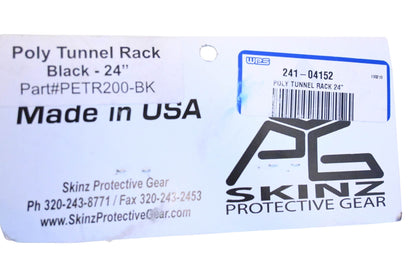 Skinz PETR200-BK, 241-04152 24" Black Poly Tunnel Rack NOS