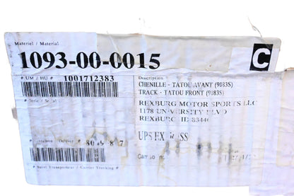 Camso 1093-00-0015 11.5" x 93.38" x 1" Front Track NOS