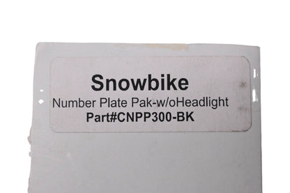 Skinz Protective Gear CNPP300-BK, 3560-0004 Number Plate Pack Assembly Kit NOS